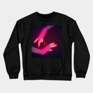 Psychedelic Energy Hands #3 (GIF) Crewneck Sweatshirt